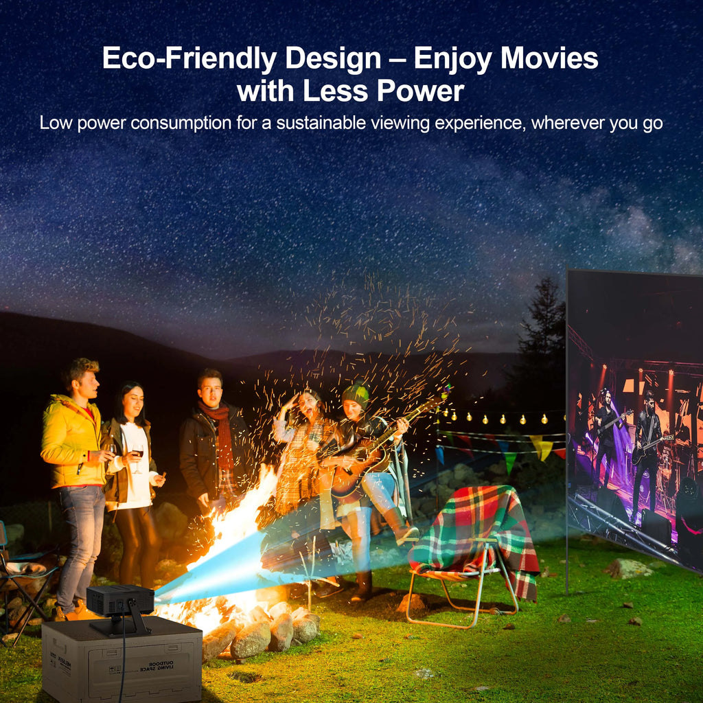 🎞️ SmartBeam Mini – HD Projector with Modern Portable Design