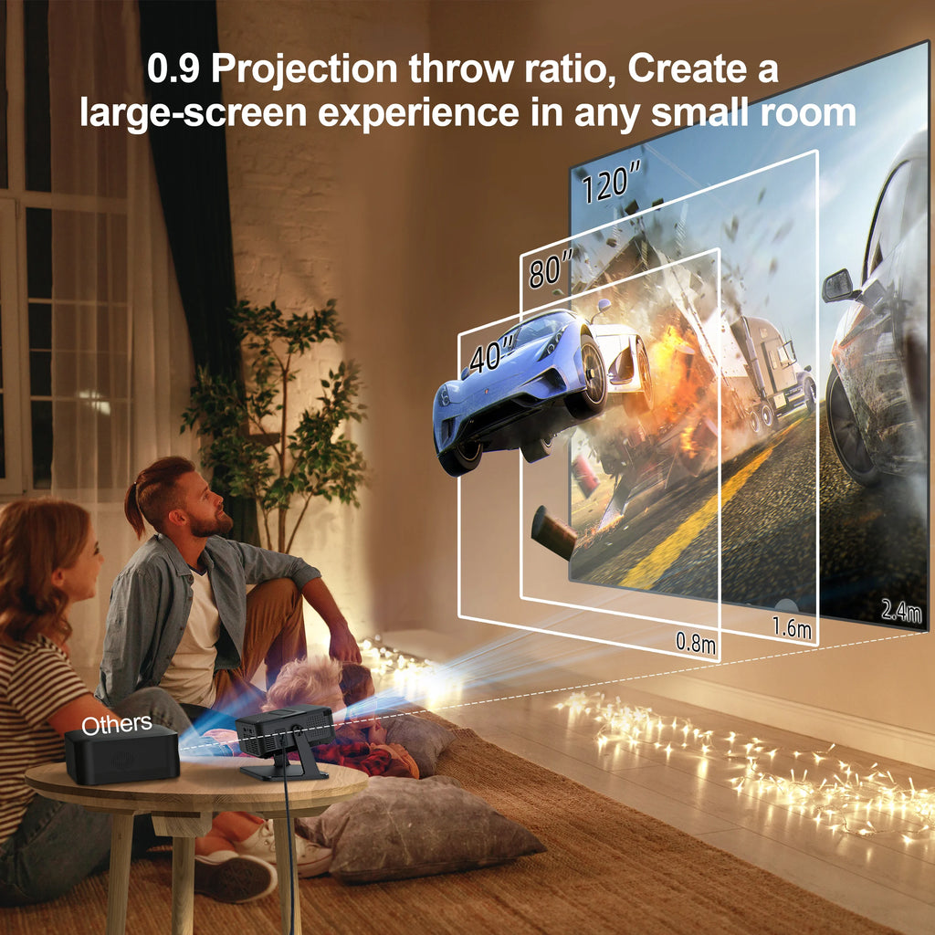 🎞️ SmartBeam Mini – HD Projector with Modern Portable Design