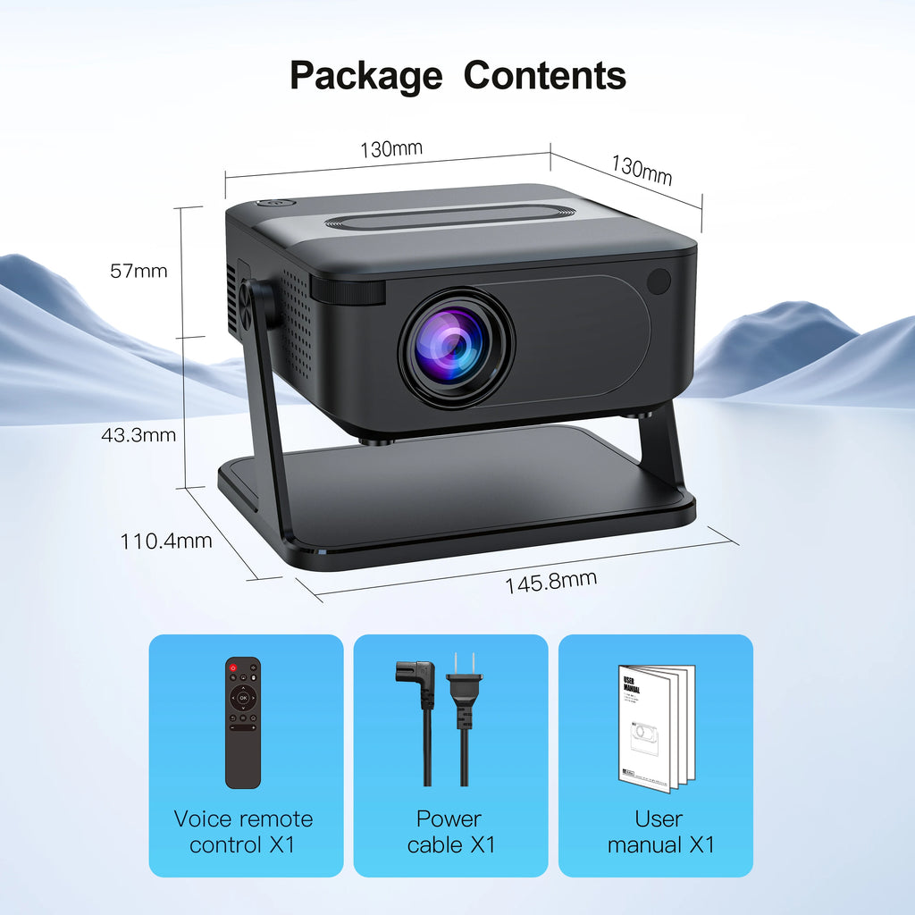 🎞️ SmartBeam Mini – HD Projector with Modern Portable Design