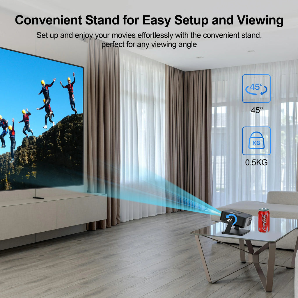 🎞️ SmartBeam Mini – HD Projector with Modern Portable Design